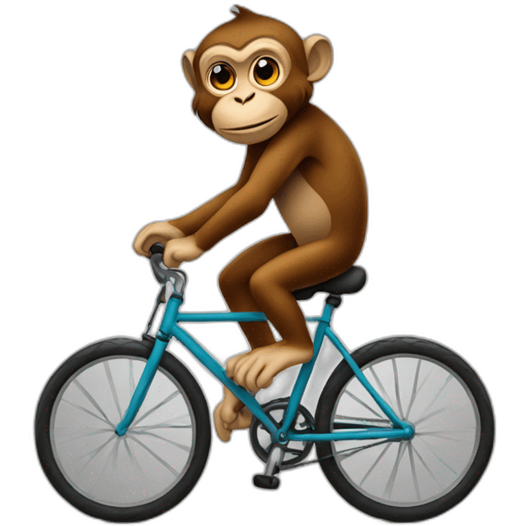 monkey on bicycle emoji