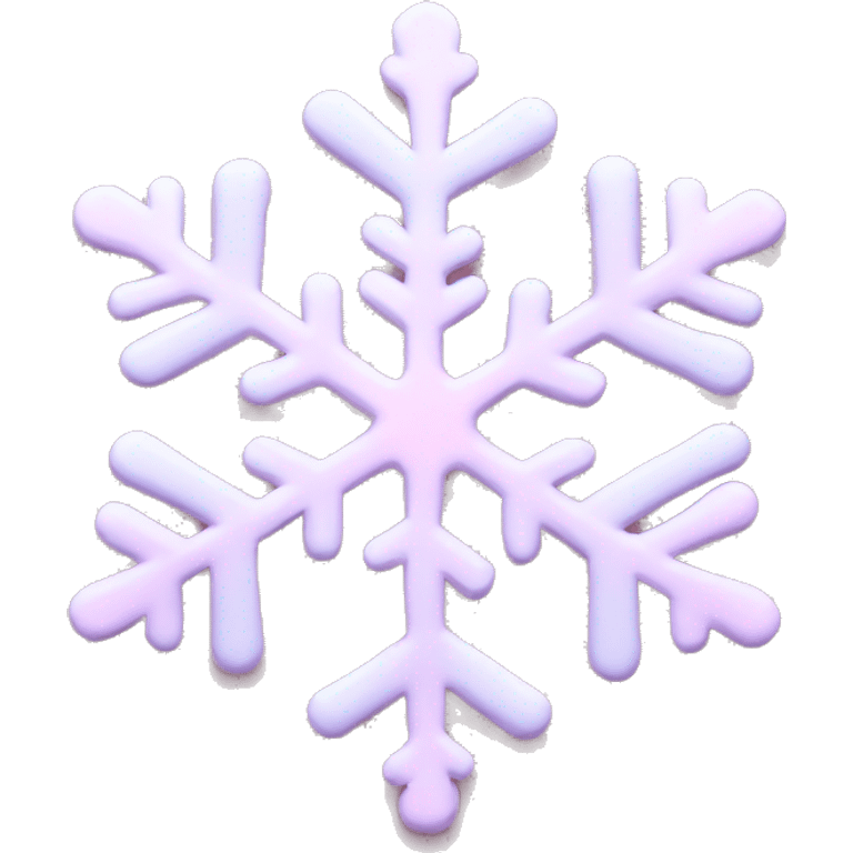 pastel pink snowflake  emoji