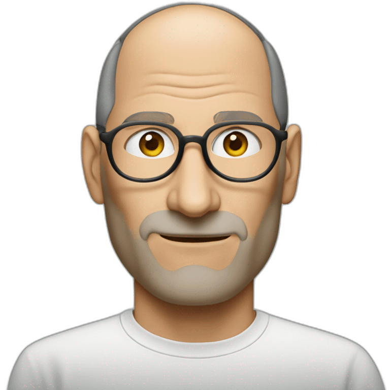 steve jobs using a mac emoji