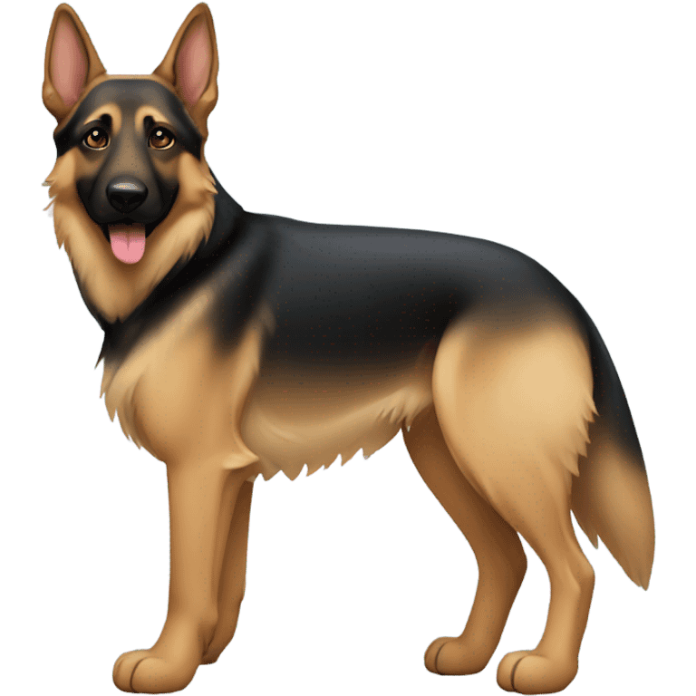 female german shepherds with brown paws emoji