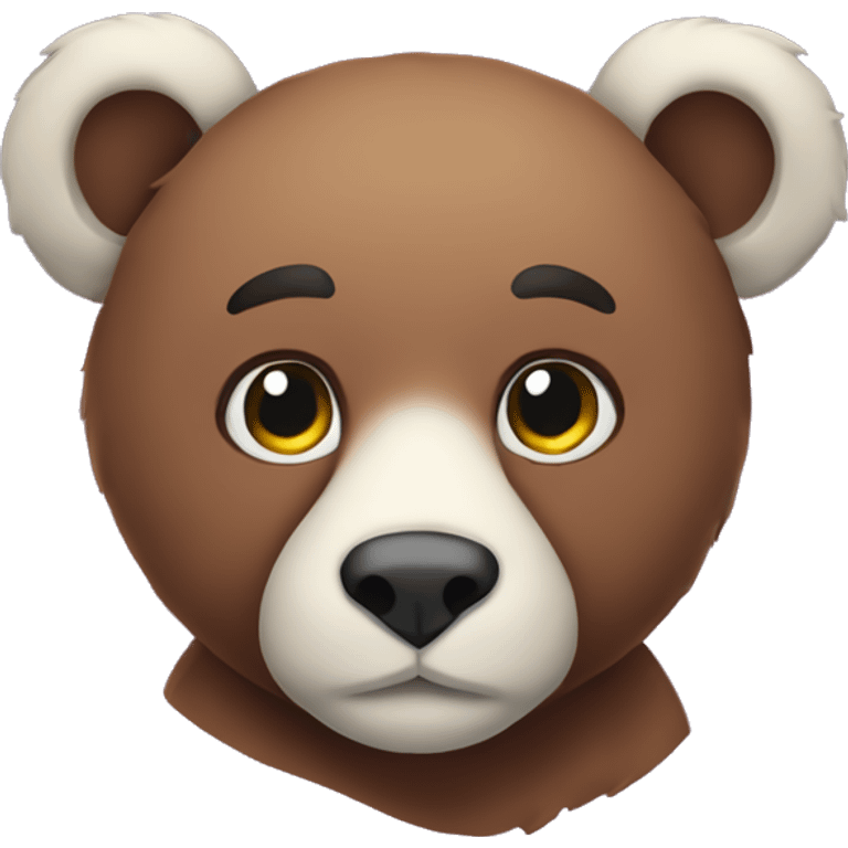 Oso de peluche tierno morado  emoji