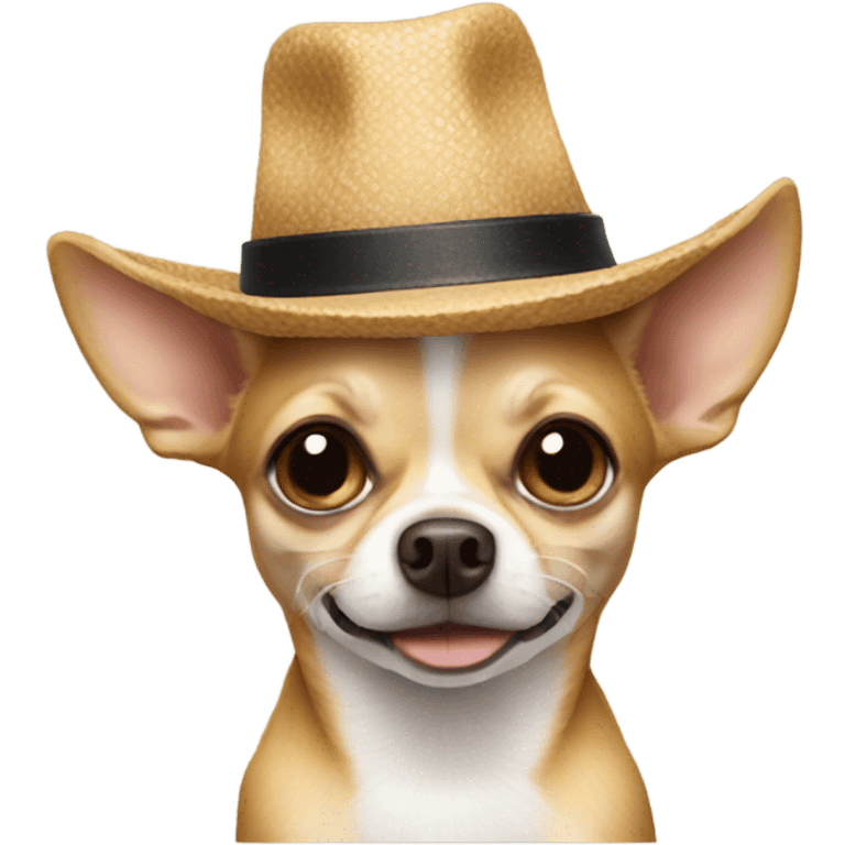 Chihuahua with a hat  emoji