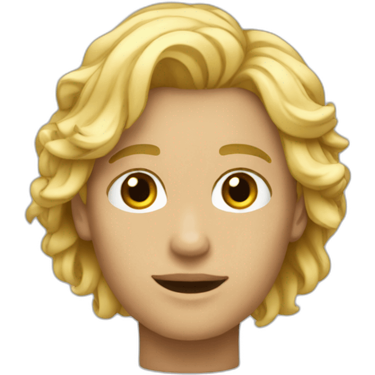 Mec avec des cheveux blond emoji