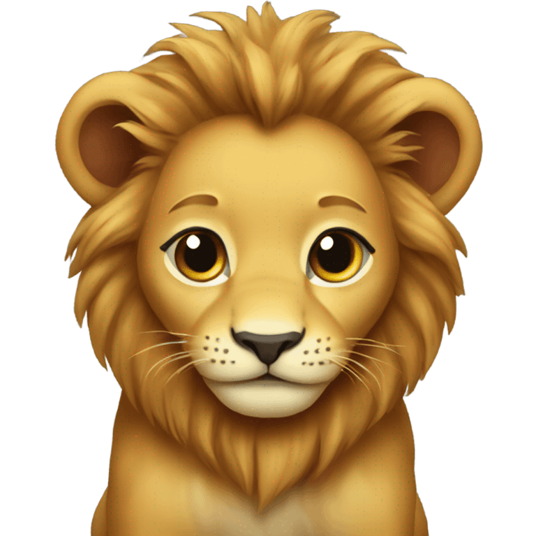 Baby lion emoji