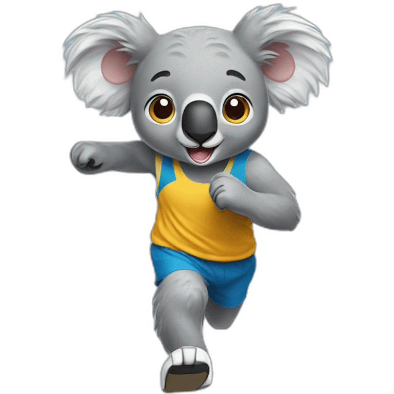 koala running a marathon emoji