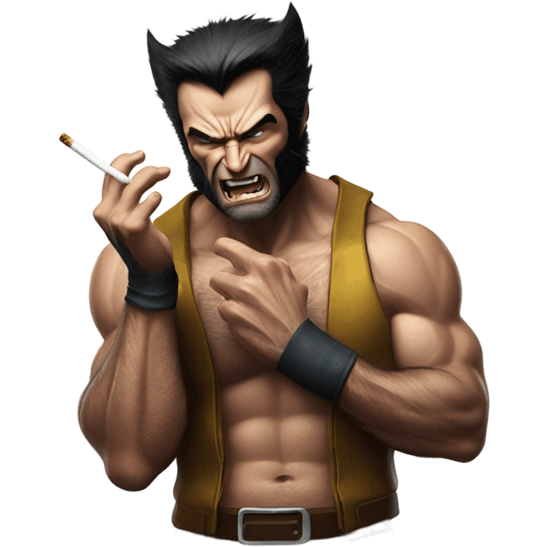 Wolverine smoking emoji