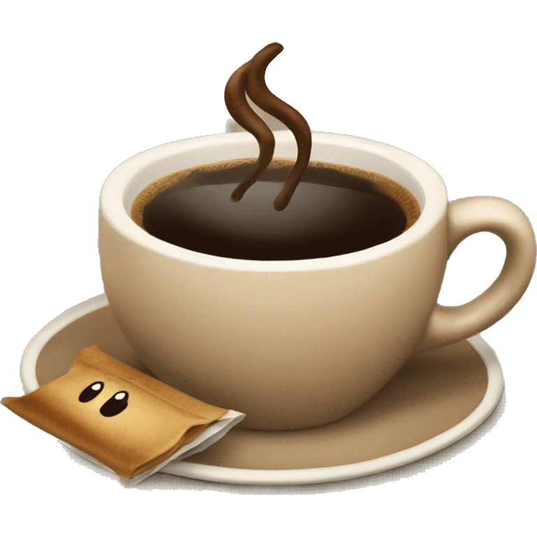 Coffe and shopping emoji