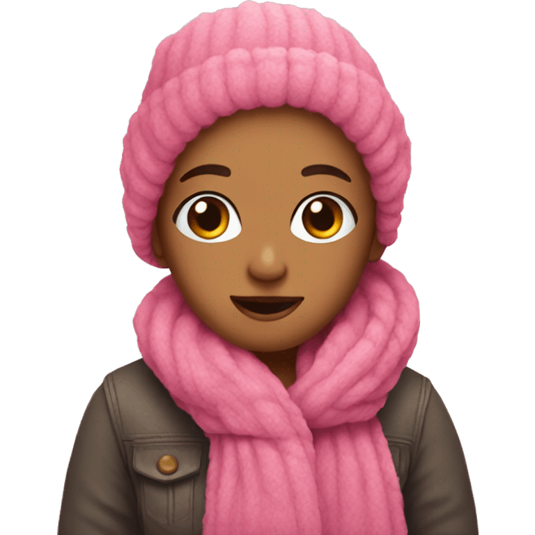 Pink and cozy emoji