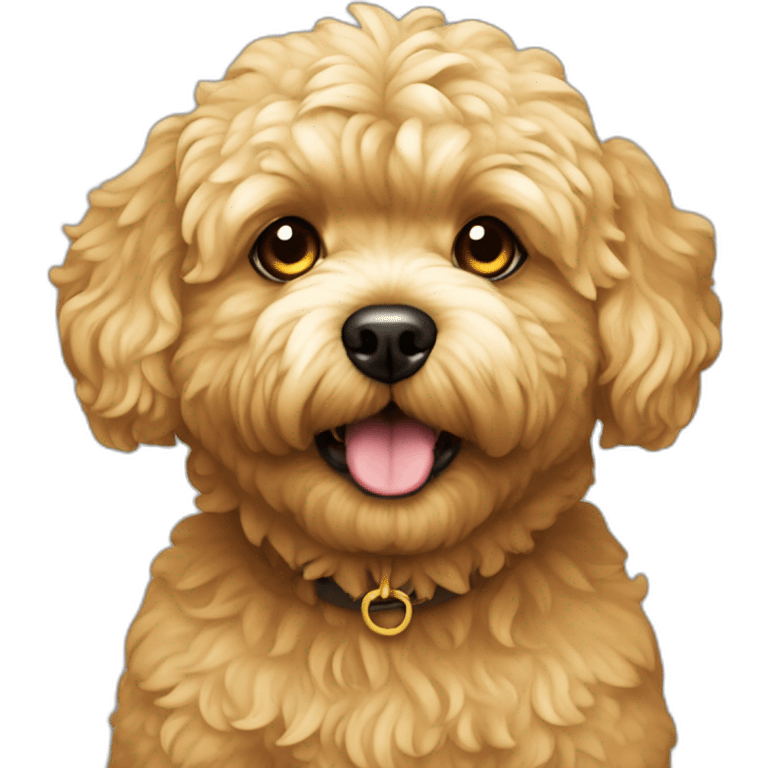 golden maltipoo evil emoji