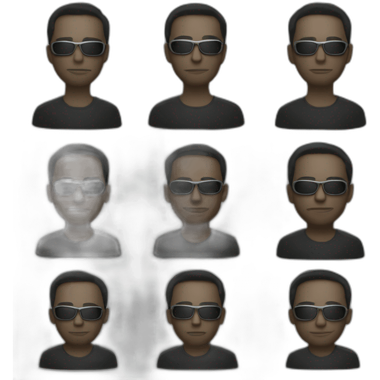 Matrix hacker emoji