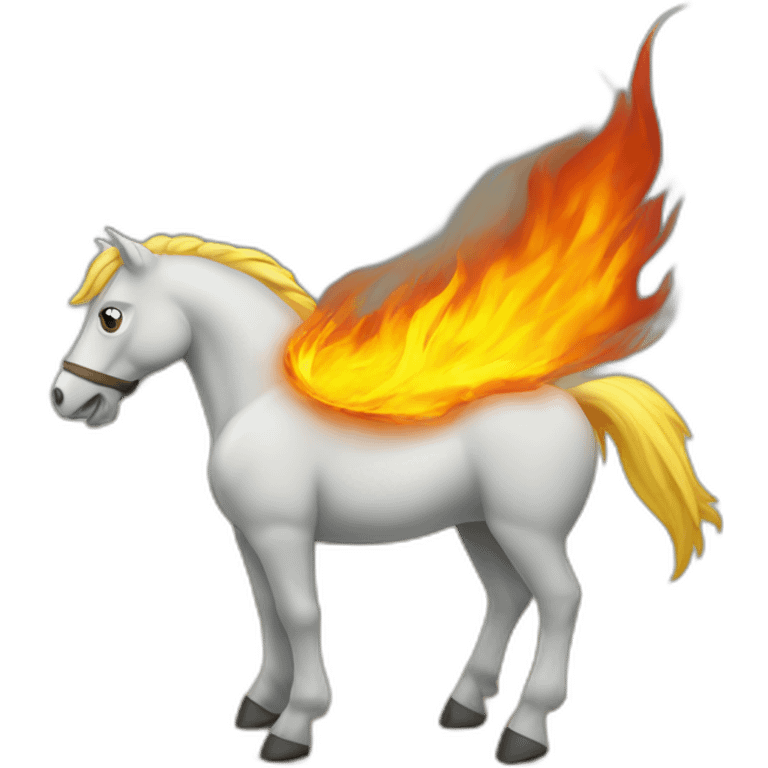 Cheval de feu emoji