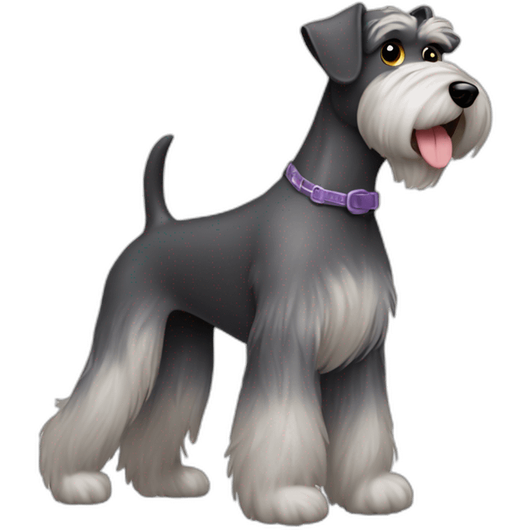 Schnauzer y un mini toys poodle emoji