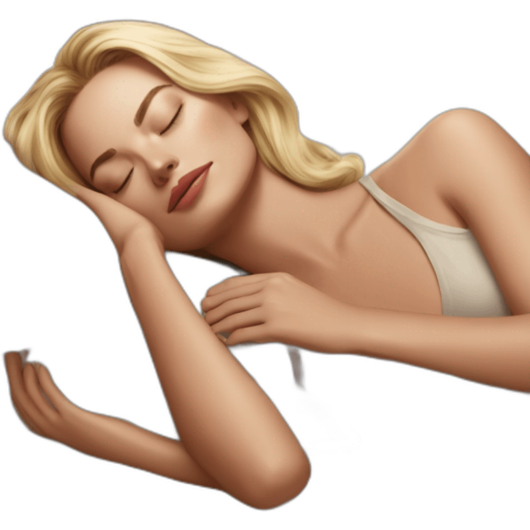 Margot Robbie sleeping emoji