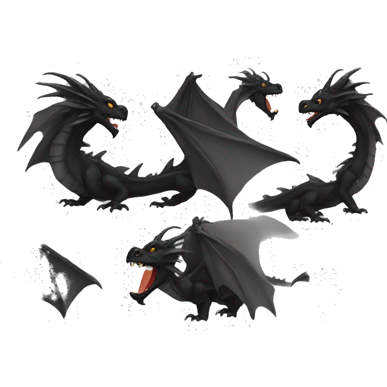 Black dragon emoji