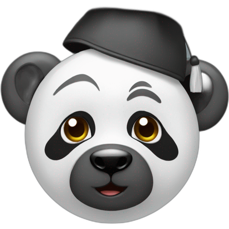 Panda student emoji