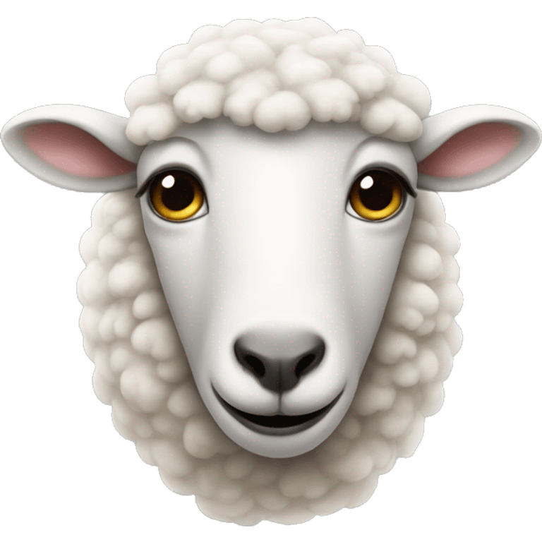 sheep with tears in its eyes emoji