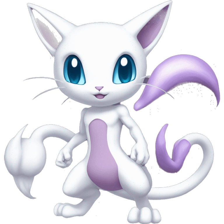 Anthro Mewtwo-Pokémon full body emoji