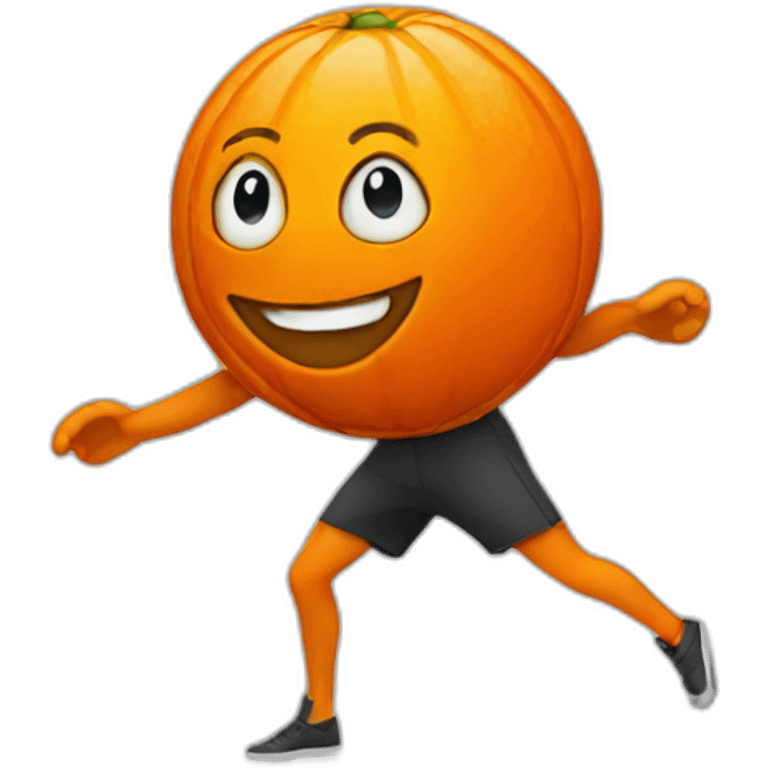 dancing orange ball emoji