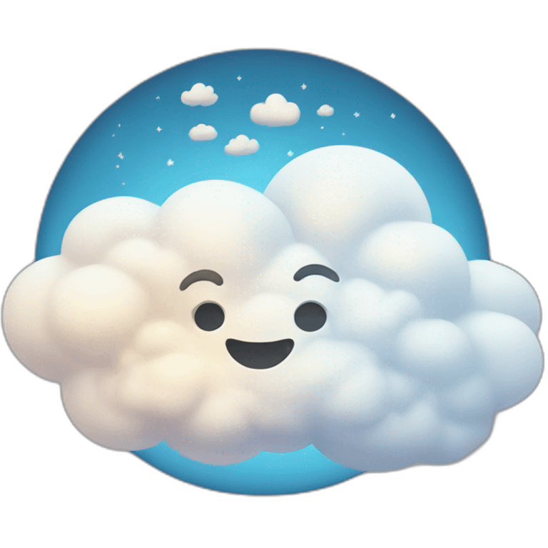 cloud and ✨ emoji