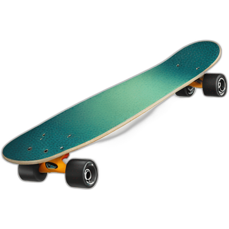 Skateboard mit einem Gesicht emoji