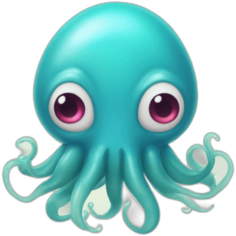 cerulean squid with heart eyes emoji