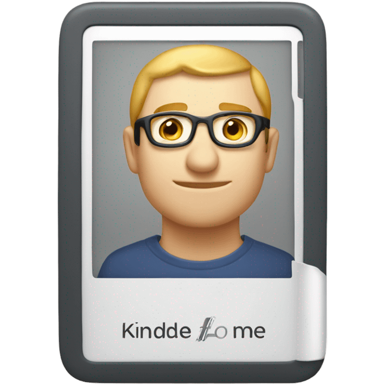 Kindle reader with chapter one on screen emoji