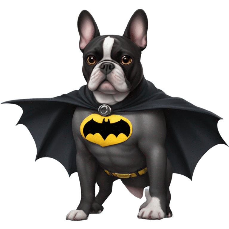 French bulldog as Batman emoji