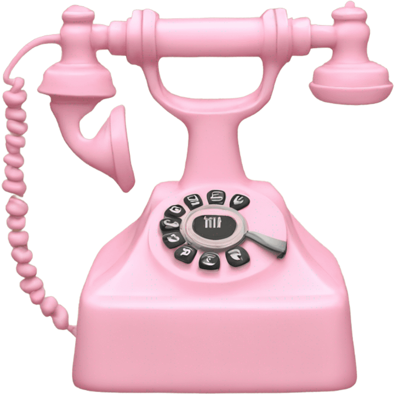 light pink Vintage Phone  emoji