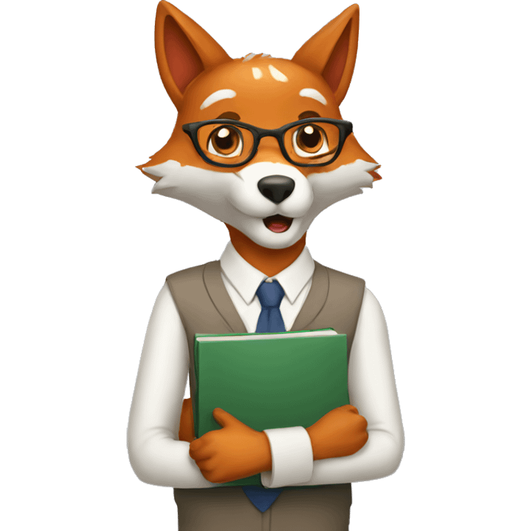 teacher fox emoji