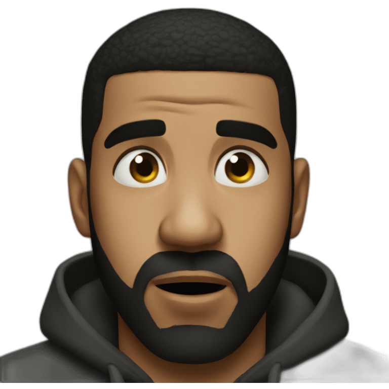 drake scared emoji