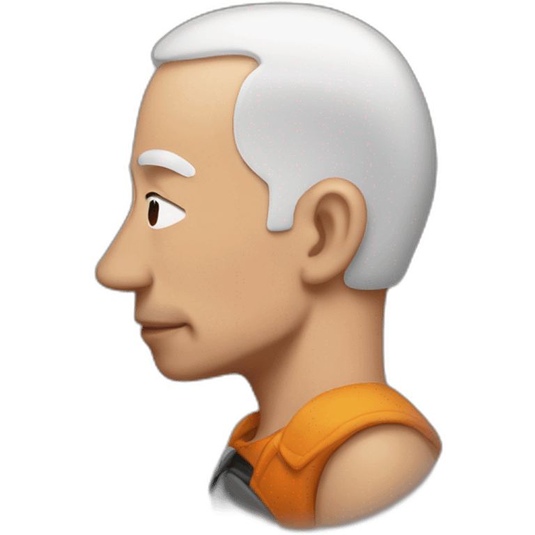 Jeff Bezos kissing emoji