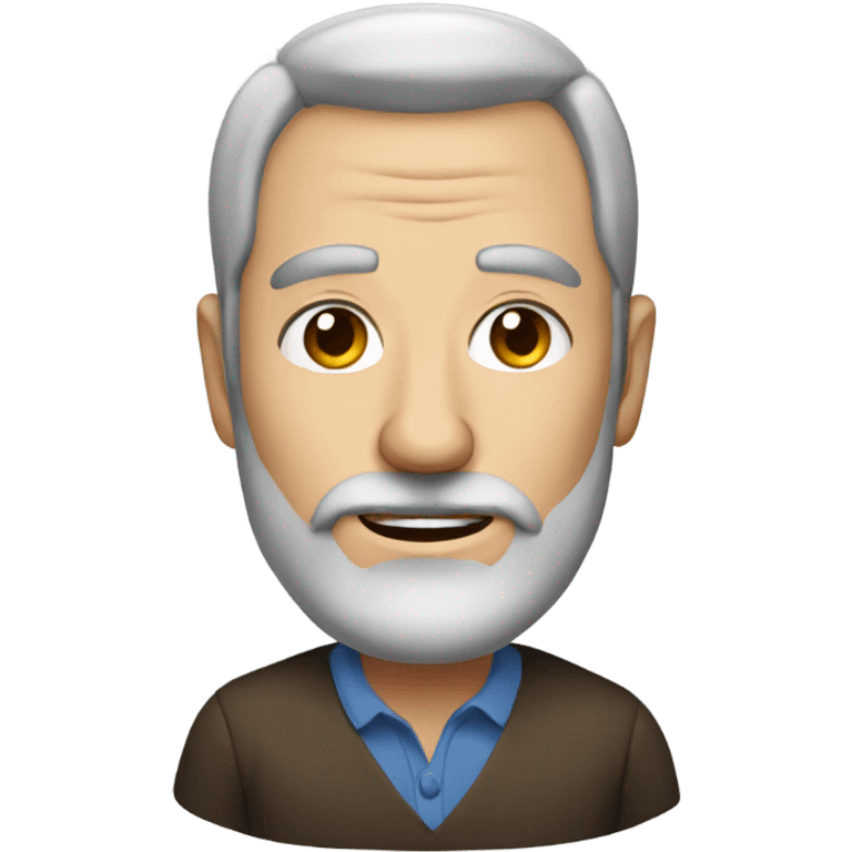 mature male portrait with beard emoji