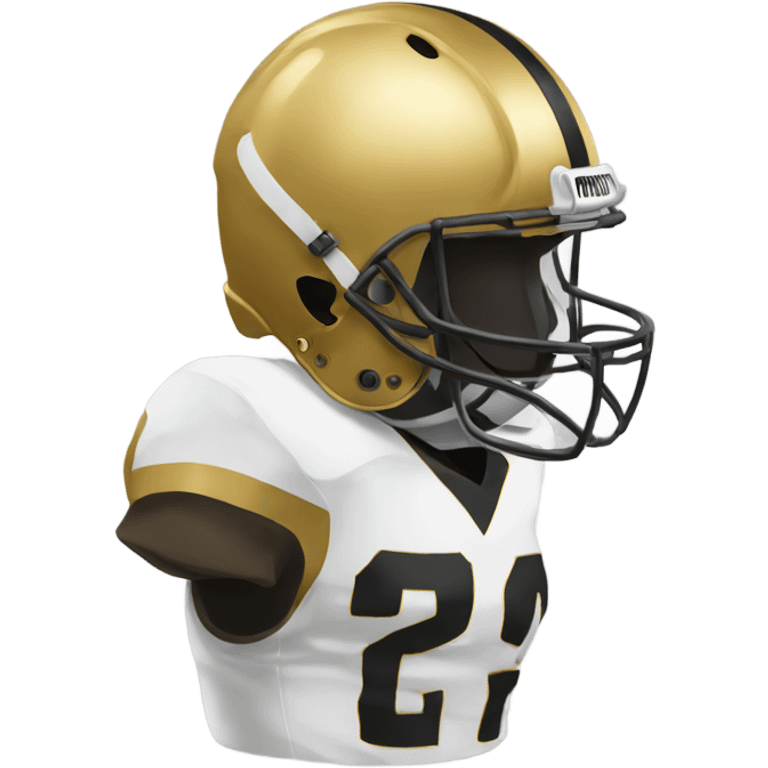 Golden football emoji