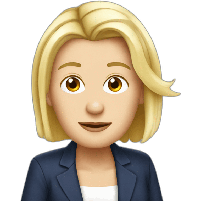 marine lepen en poule emoji