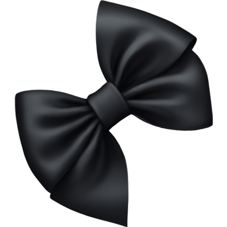 Black bow emoji