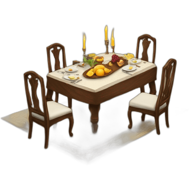 Shabbos table emoji