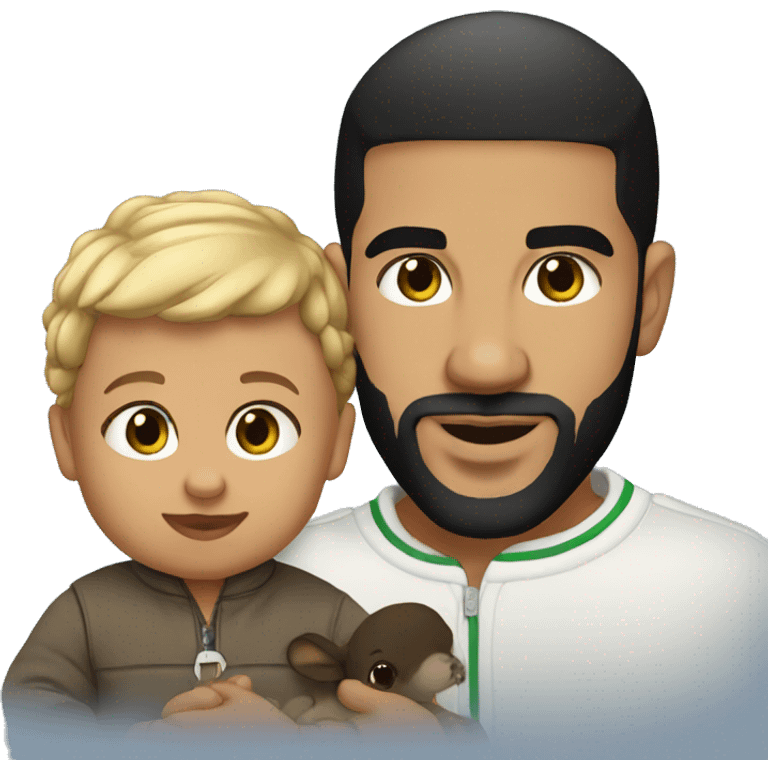 Drake with a baby emoji