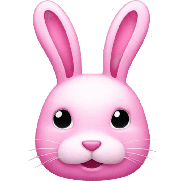 pink bunny with no face emoji