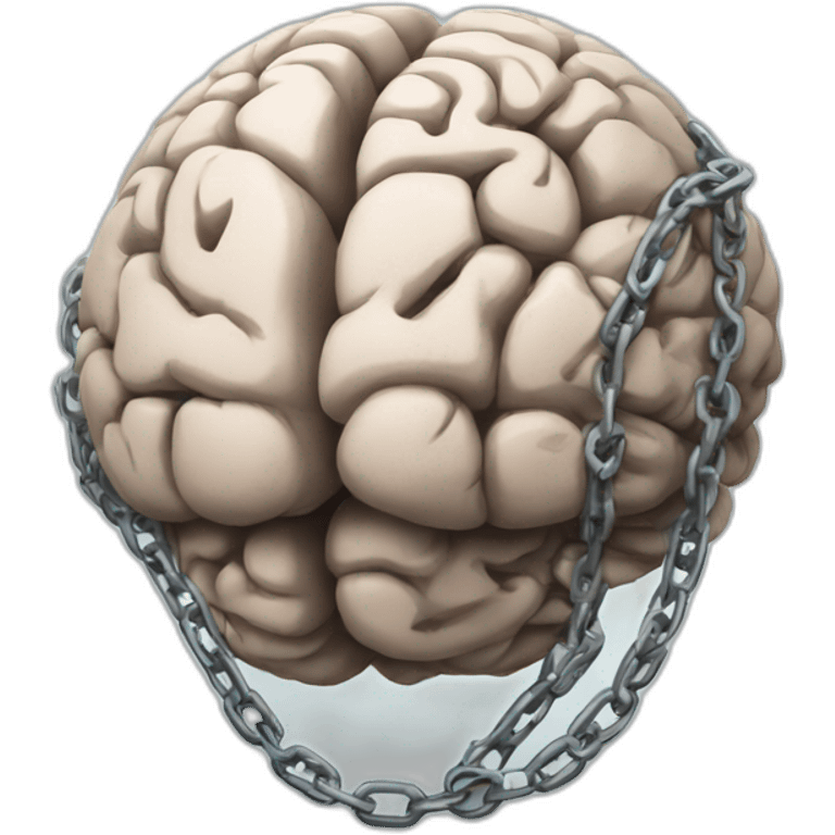 chained brain emoji