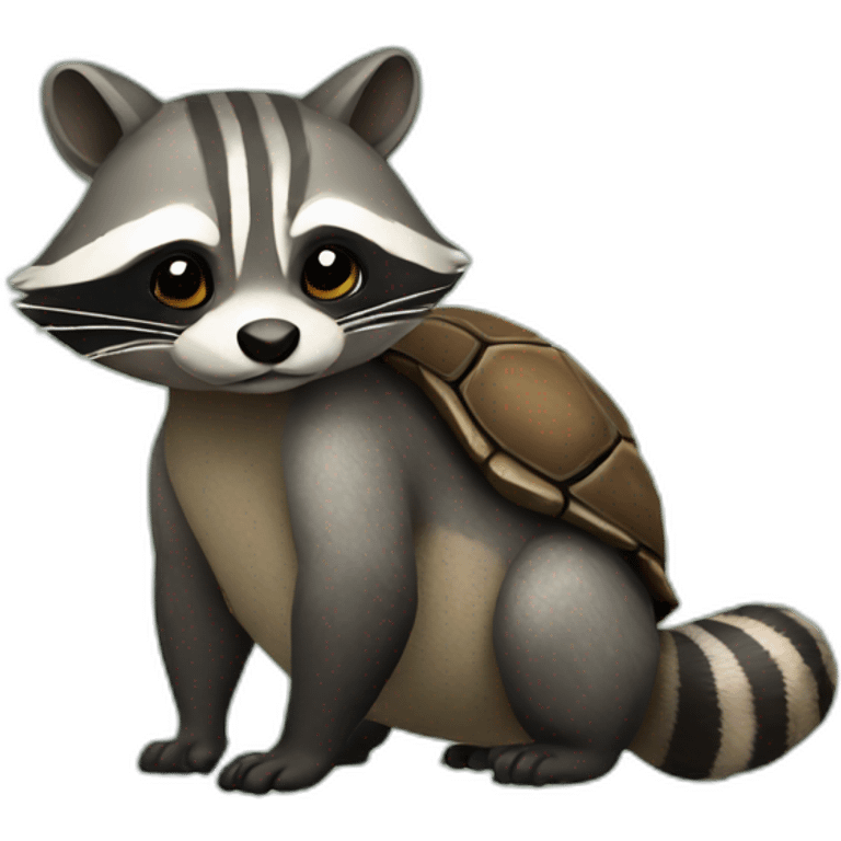 Raccoon Turtle emoji