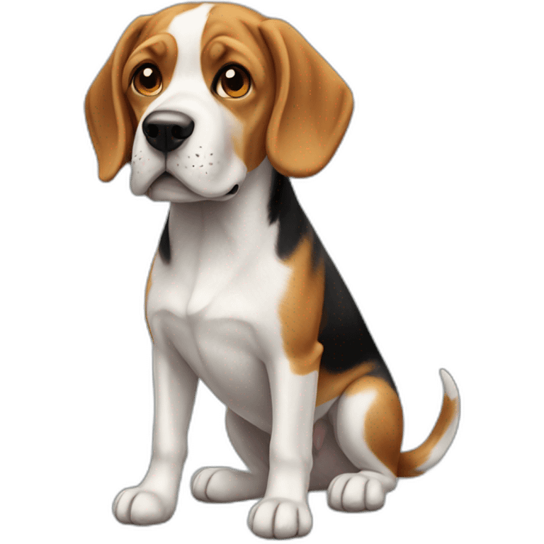 Dog Beagle full-height emoji