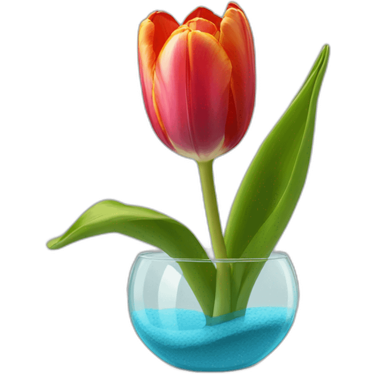 tulipa in glass emoji