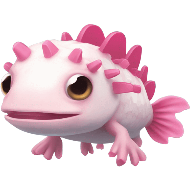 Minecraft axolotl emoji