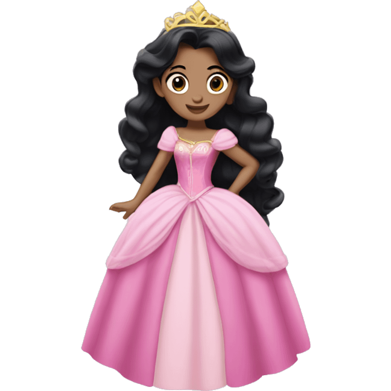 Princess aurora with black hair emoji