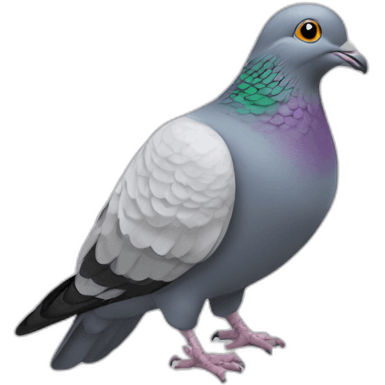 un pigeon énervé emoji