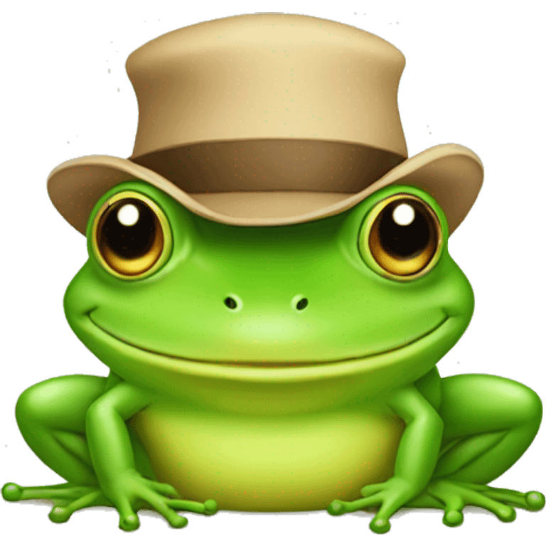 frog with hat emoji