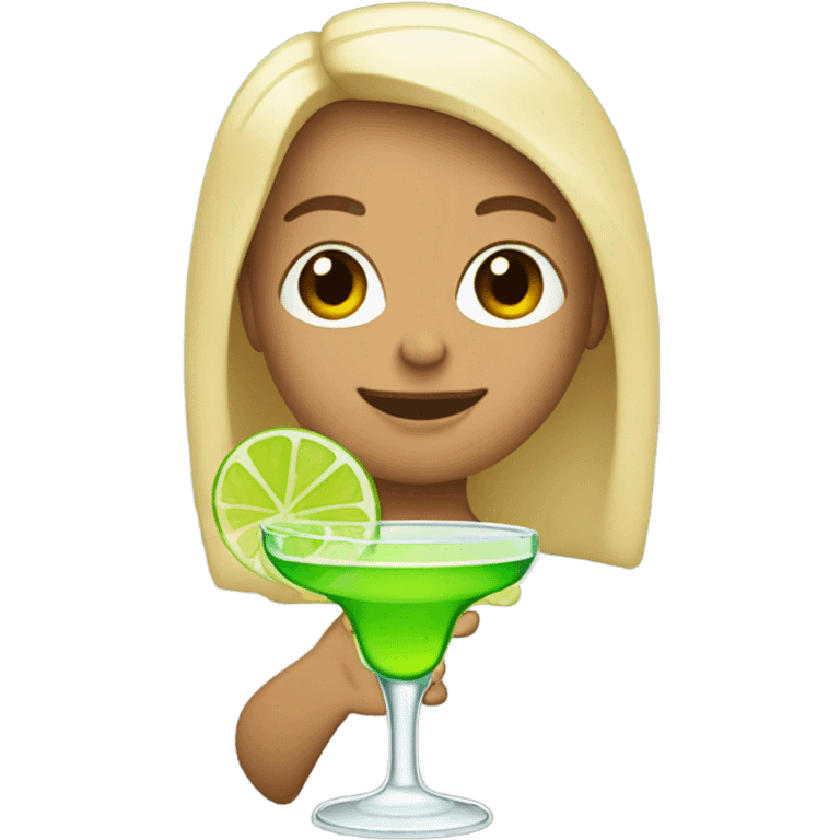 me drinking a marg emoji