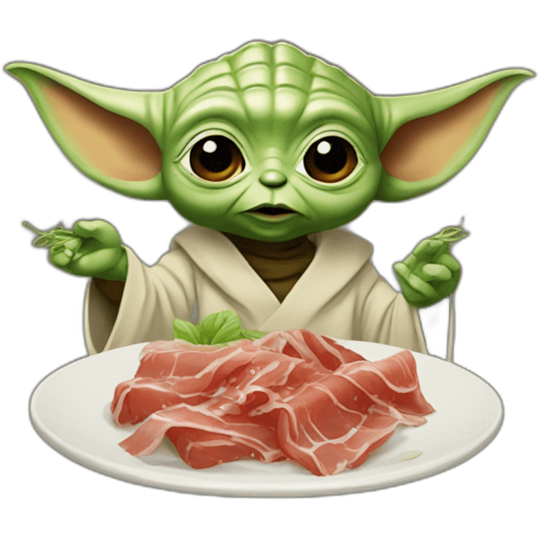 Yoda eating cecina emoji