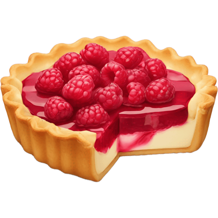 raspberry tart emoji