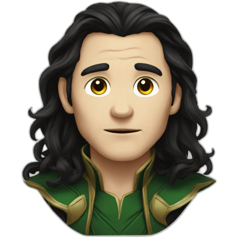 loki with long hair  emoji